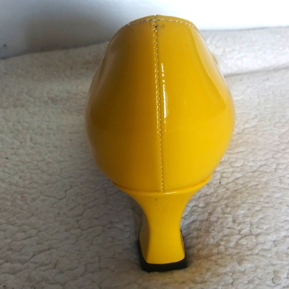 SKYSTERRY Women's Office Round Toe Patent Casual Slip On Spool Mid Heel... - Picture 10 of 16